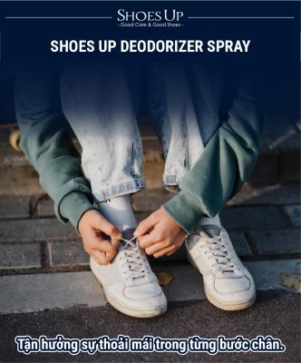 Shoes Up Deodorizer Spray - Xịt khử mùi diệt khuẩn Giày & Đồ Da gốc Thảo Mộc