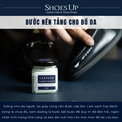 Leather Conditioner Mini Shoes Up 50ml - Kem dưỡng đồ da,giày da,túi xách, áo khoác da