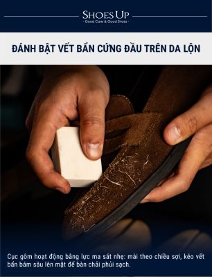 Shoes Up GomMaster - Cục Gôm/Tẩy làm sạch Đồ Da Lộn & Nubuck, Sneaker chuyên dụng