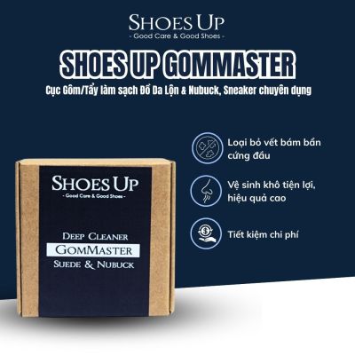 Shoes Up GomMaster - Cục Gôm/Tẩy làm sạch Đồ Da Lộn & Nubuck, Sneaker chuyên dụng