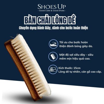 Bàn Chải Lông Dê chuyên dụng Đánh Giày, dành cho bước hoàn thiện