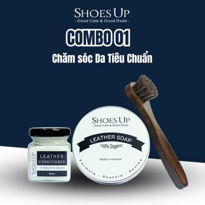 Combo Shoes Up 01: Chăm sóc Da Tiêu Chuẩn - Giữ giày da luôn như mới