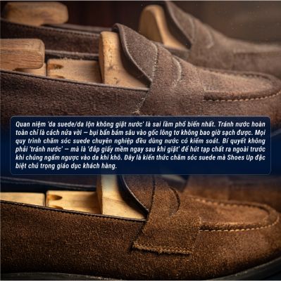 Combo Shoes Up 17: Chăm Sóc Da Lộn Cao Cấp – Giữ Giày Da Lộn Luôn Sạch, Mềm Mịn Và Bền Màu