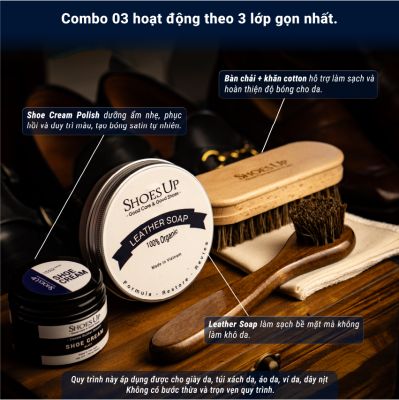 Combo Shoes Up 03: Chăm Sóc Giày Tiện Lợi – Nhanh,Gọn,Hiệu Quả