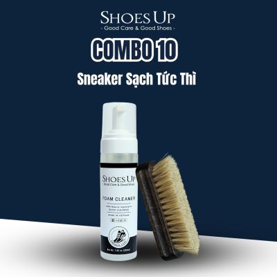 Combo Shoes Up 10 : Sneaker Sạch Tức Thì - Vệ Sinh Nhanh, Không Cần Chờ