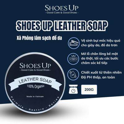 Shoes Up Leather Soap 200G - Xà phòng làm sạch Giày da, Đồ Da, Áo Da, Túi xách da chuyên dụng