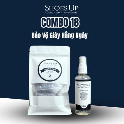Combo Shoes Up 18: Bảo Vệ Giày Hằng Ngày - Giữ Giày Luôn Khô Ráo, Thơm Mát