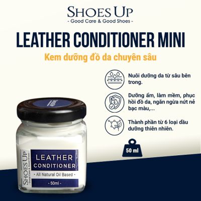 Leather Conditioner Mini Shoes Up 50ml - Kem dưỡng đồ da,giày da,túi xách, áo khoác da