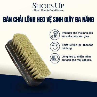 Bàn chải Lông Heo vệ sinh giày đa năng Shoes Up