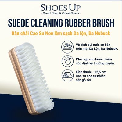 Bàn Chải Cao Su Non Làm Sạch Da Lộn, Da Nubuck Chuyên Dụng - Shoes Up Suede Cleaning Rubber Brush