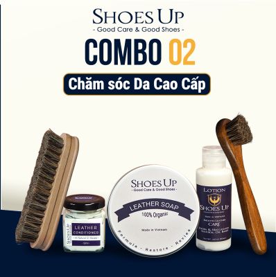 Combo Shoes Up 02:  Chăm Sóc Giày Da Cao Cấp - Bí Quyết Giữ Giày Bền Đẹp