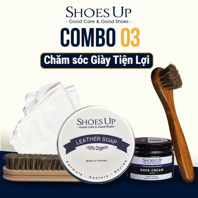 Combo Shoes Up 03: Chăm Sóc Giày Tiện Lợi – Nhanh,Gọn,Hiệu Quả