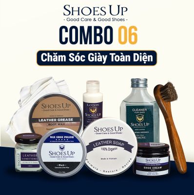Combo Shoes Up 06: Chăm Sóc Giày Toàn Diện - Giữ Giày Da Luôn Bền Đẹp