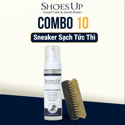 Combo Shoes Up 10 : Sneaker Sạch Tức Thì - Vệ Sinh Nhanh, Không Cần Chờ