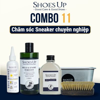 Combo Shoes Up 11: Sneaker chuyên nghiệp – Vệ sinh sâu, xử lý mọi vết bẩn