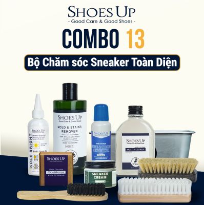 Combo Shoes Up 13: Sneaker toàn diện - Làm sạch, bảo vệ, phục hồi sneaker hiệu quả