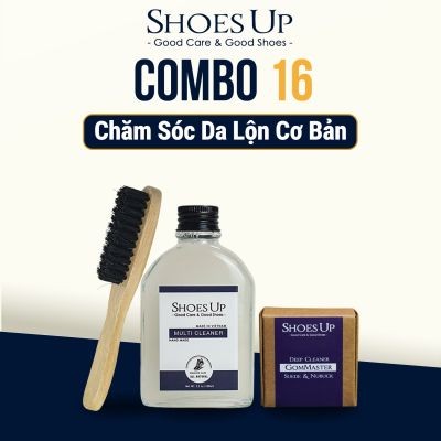Combo Shoes Up 16: Chăm Sóc Da Lộn Cơ Bản – Giữ Giày Da Lộn Luôn Sạch Và Mềm Mại