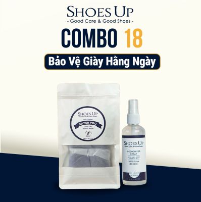 Combo Shoes Up 18: Bảo Vệ Giày Hằng Ngày - Giữ Giày Luôn Khô Ráo, Thơm Mát