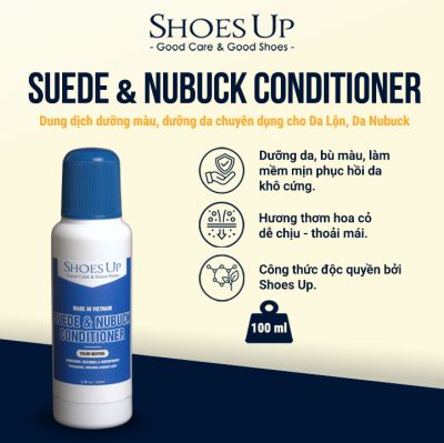 Shoes Up Suede & Nubuck Conditioner - Dung dịch dưỡng màu, dưỡng da chuyên dụng cho Da Lộn, Da Nubuck