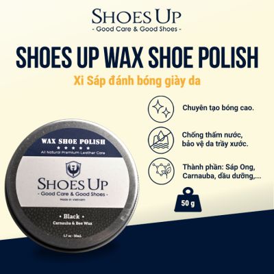 Shoes Up Wax Shoe Polish - Xi Sáp đánh bóng Giày Da thành phần từ Thiên Nhiên