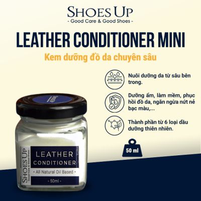 Leather Conditioner Mini Shoes Up 50ml - Kem dưỡng đồ da,giày da,túi xách, áo khoác da
