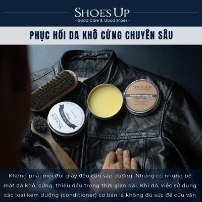 Shoes Up Leather Grease - Sáp dưỡng đồ da chuyên sâu dành cho giày,bốt, áo khoác da
