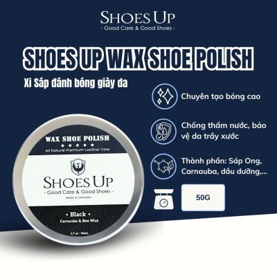 Shoes Up Wax Shoe Polish - Xi Sáp đánh bóng Giày Da thành phần từ Thiên Nhiên