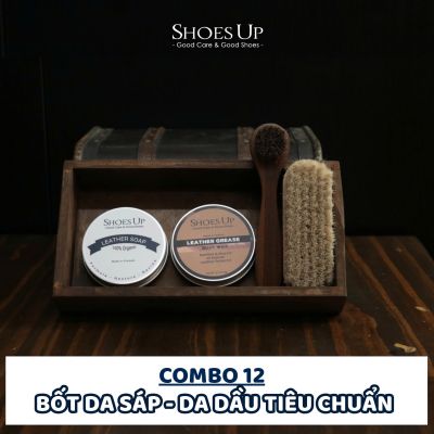 Combo Shoes Up 12: Bốt Da Sáp, Da Dầu Tiêu Chuẩn – Chăm Sóc & Bảo Dưỡng Chuyên Sâu