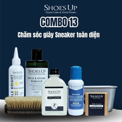 Combo Shoes Up 13: Sneaker toàn diện - Làm sạch, bảo vệ, phục hồi sneaker hiệu quả