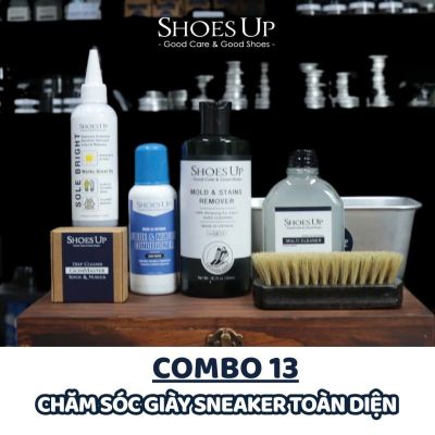 Combo Shoes Up 13: Sneaker toàn diện - Làm sạch, bảo vệ, phục hồi sneaker hiệu quả