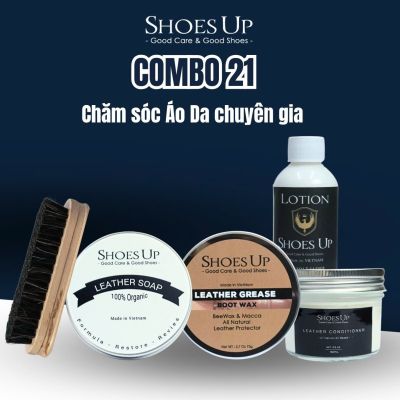Combo Shoes Up 21: Chăm sóc vệ sinh áo da toàn diện, giữ áo da luôn như mới