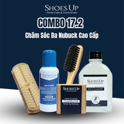 Combo Shoes Up 17.2 : Chăm sóc vệ sinh giày da Nubuck cao cấp - Giữ giày da Nubuck luôn sạch, mềm và bền màu