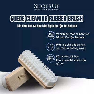 Bàn Chải Cao Su Non Làm Sạch Da Lộn, Da Nubuck Chuyên Dụng - Shoes Up Suede Cleaning Rubber Brush