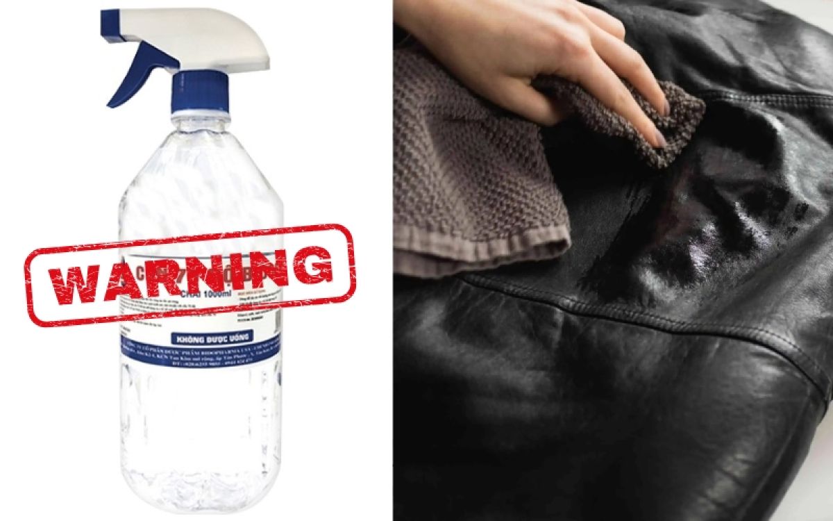 Cồn không “diệt” được mốc – nhưng có thể phá hỏng luôn bề mặt áo da của bạn