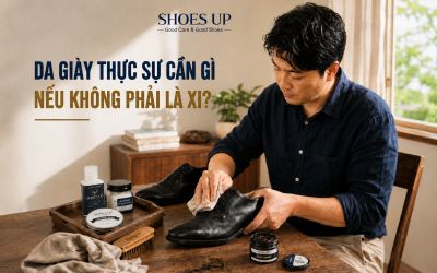 Da gi&agrave;y thực sự cần g&igrave; nếu kh&ocirc;ng phải l&agrave; xi đ&aacute;nh gi&agrave;y? | Shoes Up
